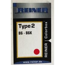 Stempelpute REINER for B6K-6 nummerstemp Rød 